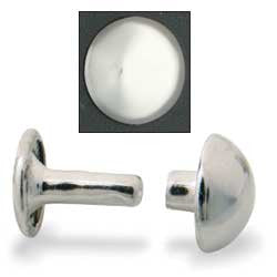 Domed Rivets-Nickel Plated 100/pk