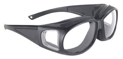 Defender-Clear/Black Can be Worn over Eye Glasses