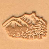 Mountains & Trees Craftool 3-D Stamp - Maine-Line Leather