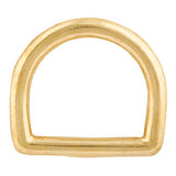 Solid Brass and Chrome Brass D Rings - Maine-Line Leather - 2
