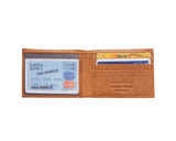 Mini Thin Wallet in Soft Calf Skin Leather With Transparent Slot - Maine-Line Leather - 3