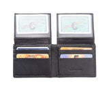 Medium Wallet In Calf-Skin Soft Leather With Double Flap - Maine-Line Leather - 4