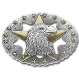 Eagle Star Trophy Buckle 1-1/2" (3.8 cm)  1758-00 - Maine-Line Leather