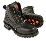 Milwaukee Men's Wide Boots with Zip and Laces