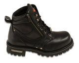 Milwaukee Men's Wide Boots with Zip and Laces