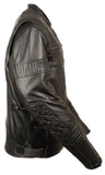 Milwaukee Men's Quilted Pattern Triple Vented Scooter Jacket - Maine-Line Leather - 2
