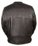 Milwaukee Men's Quilted Pattern Triple Vented Scooter Jacket - Maine-Line Leather - 3