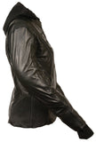 Milwaukee Women's 3/4th Leather Jacket Black - Maine-Line Leather - 2