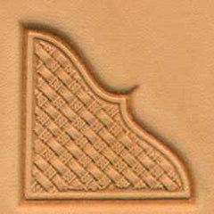 Basketweave Corner Craftool 3-D Stamp - Maine-Line Leather