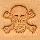 Skull & Crossbones Craftool 3-D Stamp - Maine-Line Leather