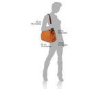 Soft Calf-Skin Leather Shoulder Bag Multi Colors - Maine-Line Leather - 10