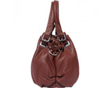 Soft Calf-Skin Leather Shoulder Bag Multi Colors - Maine-Line Leather - 8