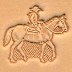 Horse & Rider Craftool 3-D Stamp - Maine-Line Leather
