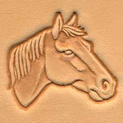 Horse Head 3-D Stamp (Left)
