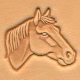 Horse Head 3-D Stamp (Left) - Maine-Line Leather