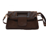 Handbag With Cut Out Handle An Adjustable Shoulder Strap Multi Colors - Maine-Line Leather - 12