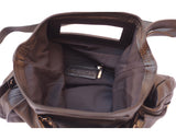 Handbag With Cut Out Handle An Adjustable Shoulder Strap Multi Colors - Maine-Line Leather - 14