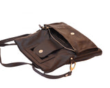 Handbag With Cut Out Handle An Adjustable Shoulder Strap Multi Colors - Maine-Line Leather - 15