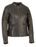 Milwaukee Leather Women's Scooter Jacket with Cutout Wings - Maine-Line Leather - 1