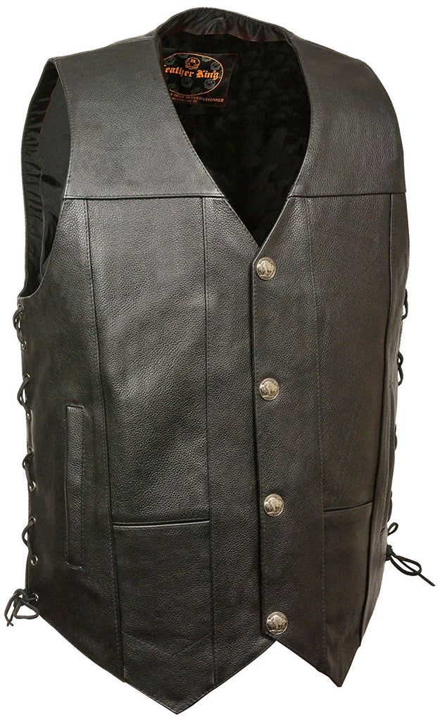 Milwaukee Men's Side Lace Vest with Buffalo Snaps