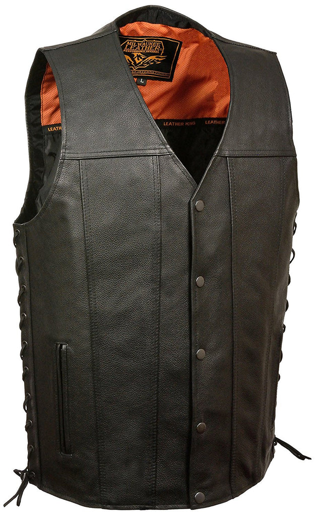 Milwaukee Men's Straight Bottom Side Lace Vest