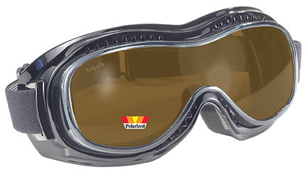 Brown Anti-Fog Lens/Black Frame can be worn over eye glasses