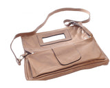 Handbag With Cut Out Handle An Adjustable Shoulder Strap Multi Colors - Maine-Line Leather - 9