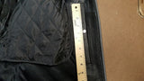 Men's Leather Jacket with Orange & Cream Arm Stripes - Maine-Line Leather - 2