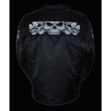 Men’s Reflective Skulls Textile Jacket