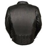 Men’s Side Lace Vented Scooter Jacket-Tall