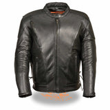 Men’s Side Lace Vented Scooter Jacket-Tall