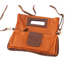 Handbag With Cut Out Handle An Adjustable Shoulder Strap Multi Colors - Maine-Line Leather - 2