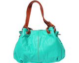 Soft Calf-Skin Leather Shoulder Bag Multi Colors - Maine-Line Leather - 4