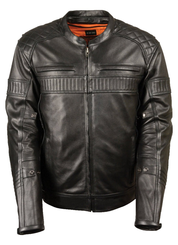 Milwaukee Men's Quilted Pattern Triple Vented Scooter Jacket