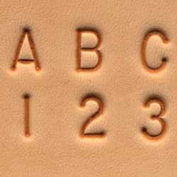 Craftool 1/4" (6 mm) Alphabet & Number Set