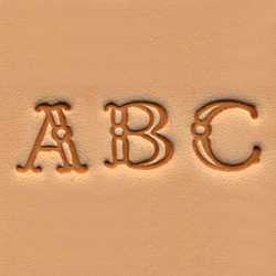 Alphabet Stamp Set 3/8" (1 cm) Fancy