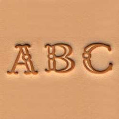 Alphabet Stamp Set 3/8" (1 cm) Fancy - Maine-Line Leather