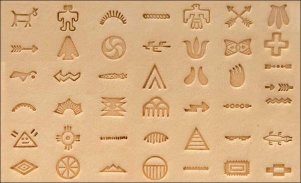 Native American Symbol Stamp Set - Maine-Line Leather