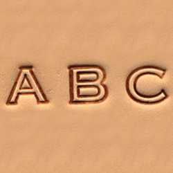 Alphabet Stamp Set 1/4" (0.6 cm) Open Face