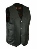 Men's Plain Side Economy Vest - Maine-Line Leather - 2