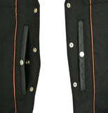 Men's Gray Single Back Panel Concealed Carry Vest - Maine-Line Leather - 4