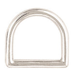 Nickel Plated D Ring - Maine-Line Leather